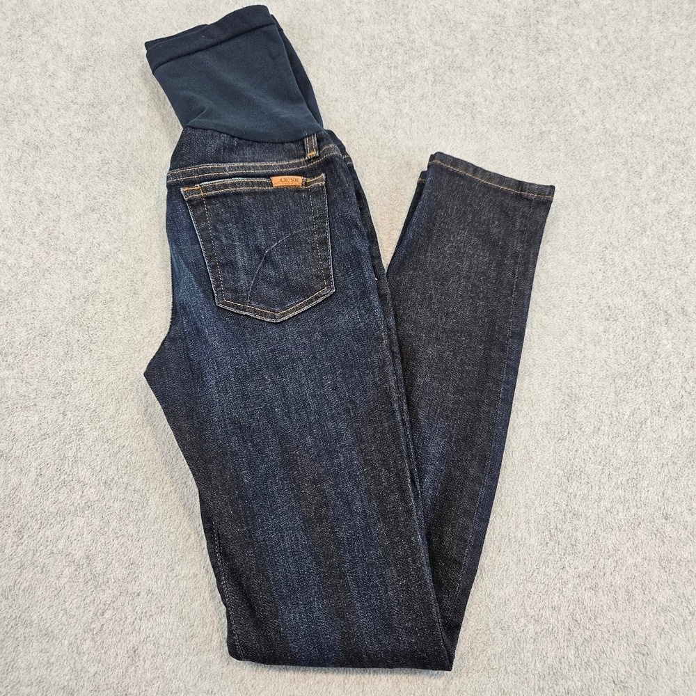Joes Jeans Petite Skinny Maternity Dark Indigo Secret Fit Belly Denim W26